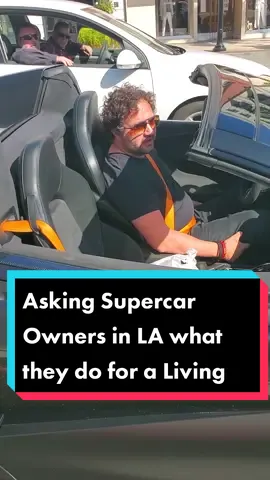 asking supercar owners in LA what they do for a Living #car #cars #carsoftiktok #mclaren #fyp #supercar