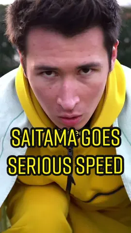 Saitama goes Serious Speed #anime #saitama #onepunchman #goku #speed #manga #fy