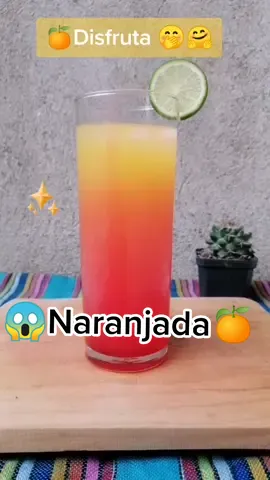 Wow 🍊🤩Bebida sin alcohol🍹🍊Sígueme para subir más videos!!🙌#tiktok #parati #FYP #facil #bebidas #familia