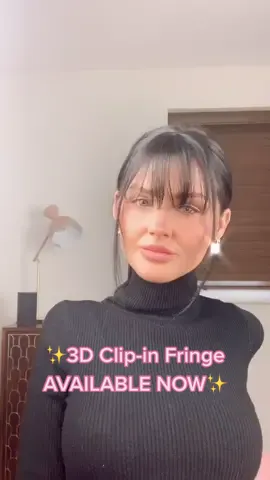 Instant bangs😍 Featuring our 3D Clip-in Fringe💖 #fyp #hairtransformation #newbangs