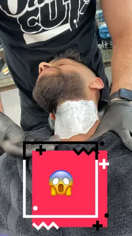 waxing his neck 😳🥶 #fyp #wow #Crazy #hair #waxing #foryou #satisfying #different #art #pain #barber #smooth ￼