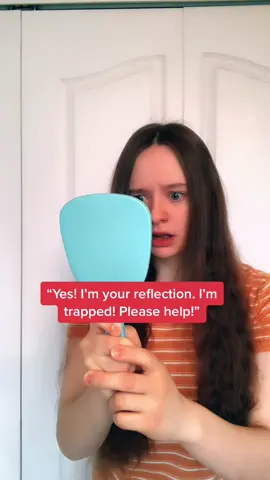 #pov your reflection is trapped in the mirror and just wants to escape. #povs #creepy #povstories #scary #actress #acting