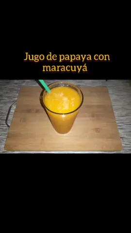 Jugo refrescante de Papaya y maracuyá. #recetas  #recetasfaciles  #recetasparati  #jugos #foryoupage