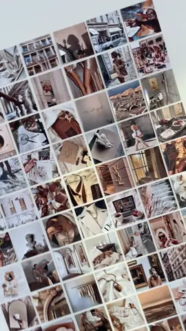 obsessed with this collage wall from @customaesthetics #beige #nude #collagewall #aesthetic #roomdecor #dormdecor #inspiration #customaesthetics