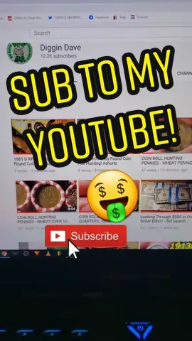 Sub to my YouTube Diggin Dave! #coins  #coincollecting  #foryoupage  #foryou  #coinhub  #coinshow  #fyp  #makemoney #diggindave #4upage #money