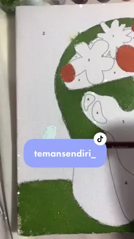 yang suka gabut atau pingin self healing bisa banget cobain hobi baru inii ig : temansendiri_ #paintbynumber #embroidery