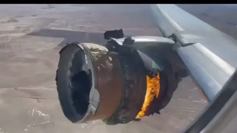 Not something you want to see outside your airplane window.