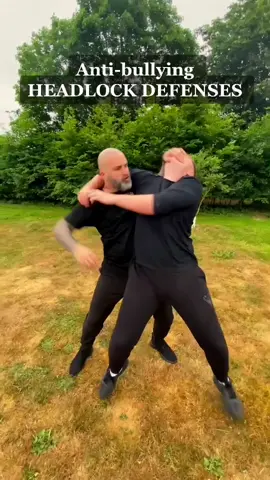 A TYPICAL BULLYING RESTRAINT the side Headlock. #ukfashion #kravmaga #seflsefense #bullying #fyp #tiktoktutorials
