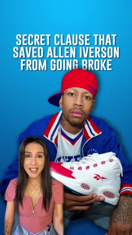 The Secret Clause That Saved Allen Iverson From Going Broke 💰 #alleniverson #clutchpoints #money #fyp #didyouknow #foryou #NBA