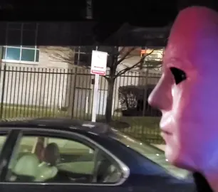 Did she just hisssss at Michael? 🤣 #copsoftiktok #michaelmyers #fyp #viral #halloween #horror #jeeplife #copswithjeeps #police