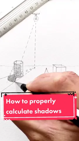 #Howto calculate a #shadow . #fyp #fy #parati #tutoriales #tutorials #artistoftiktok #technique #tricks #tips #architecture #arquitectura #dibujo