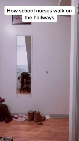 How school nurses walk on the halls at school 🏫 😂 #nurse #McDonaldsCCSing #VideoSnapChallenge  #school #schoolnurse #schoolnursesbelike #fyp #fypシ