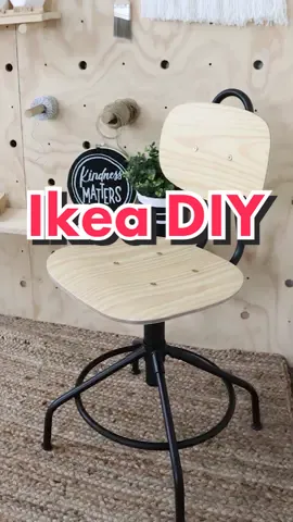 When I’m doubt use spray paint! #ikeatok #ikea #DIY #DIYideas #imobsessed #spraypaint #foryou #Lifestyle #stool #chair #ikeahack #ikeadiy