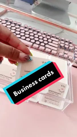 Love my business cards from @vistaprint ✨ #fyp #businesscards  #foryou #SmallBusiness