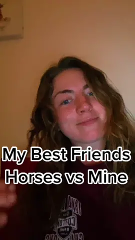 My best friends horses vs mine #fyp