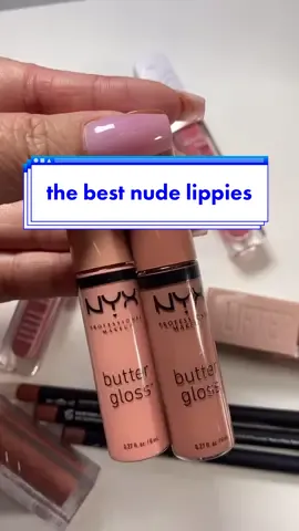 nudes you need #nyxcosmetics #buttergloss #catrice #maybelline #liftergloss #morphe #lipcombo #beautyhack