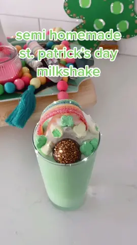 upgrade your shamrock shake for st. patrick’s day! #shamrockshake #stpatricksday #milkshake #semihomemade