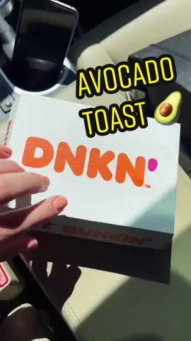Not gonna lie I thought this was gonna suck... but I’ll be back for more! 🥑 Dunkin Donuts avocado toast review 😊