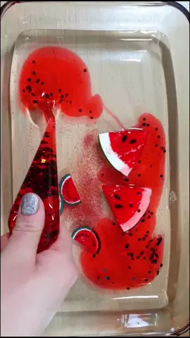 Watermelon Slime #sparkling #glitter #pipingbags #glitter #colores #slime #satisfyingvideos #oddlysatisfying #relaxing #slimee #watermelon