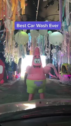 Best car wash ever 🚗 #spongebob #patrick #nickelodeon