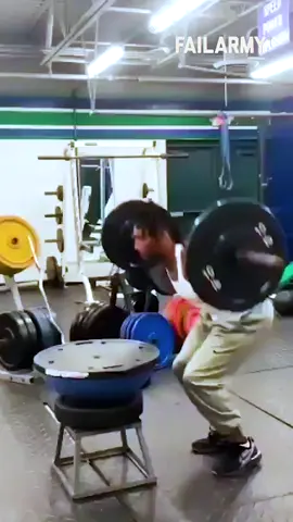 Why would he lift this much weight in the first place? 😝😂 #FailArmy