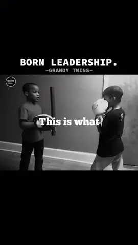 Kid demonstrates born leadership skills with his twin brother. #Leadership
