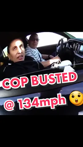 Cop pulls over off duty cop for reckless driving. 134mph. #police #cops #cars #speeding #driving #cartiktok #usa #busted