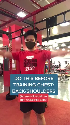 My warm up before upper body training! #workoutwithme #routine #howto #red #foryou