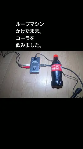 ループマシンをかけたまま、コーラを飲みました。#コーラ #コカコーラ #cola #cocacola #loop #loopmachine #ditto #tcelectronic #effect #effector #ループマシン #ループ #かけてみた