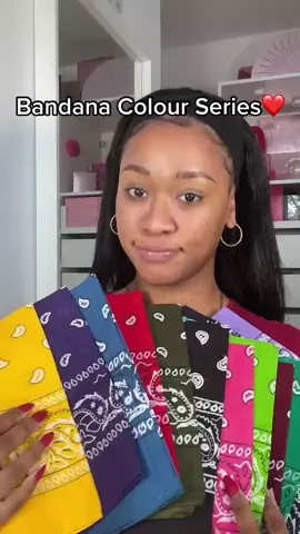 New series✔️Bandanna Colour Series❤️ What colour next? #makeuptutorial #LiftYourDream #fyp #LearnOnTikTok #bandana