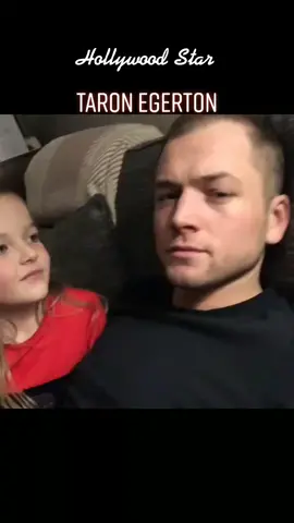 #Hollywoodstar #taron.egerton Merry Christmas from me and my little Sis, Mari. X
