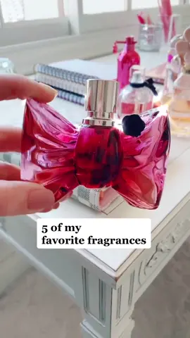 5 of my favorite fragrances. 💕 #perfume #fragrance #beauty #fyp