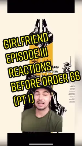 Girlfriend watching Episode 3 reactions (before Order 66) #starwars #moviereactions #starwarstiktok #starwarsfan #revengeofthesith #starwarsedit #yoda