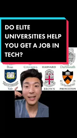 Does an elite school help you get a job in tech? #softwareengineer #softwaredeveloper #college #collegeapplications #programming