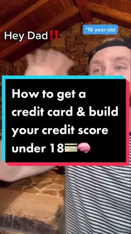 How to get a #creditcard under 18💳🧠 #money #credit #LearnOnTikTok #PersonalFinance