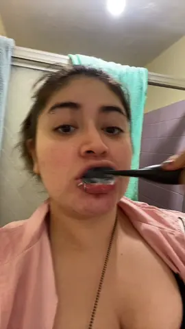 brushing teeth aggressively