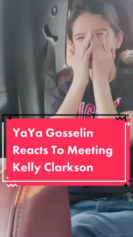 This might be the most adorable vid we’ve ever seen 🥺 #yayagosselin meets Kelly today! #kellyclarkson #crying #react