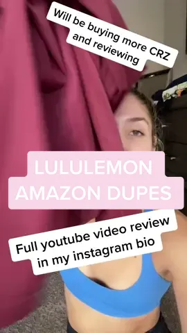 If you haven’t been convinced yet to try the #CRZ lululemon dupes yet- this is for you. #lululemon #lululemondupes #anazonfinds #amazonfashion