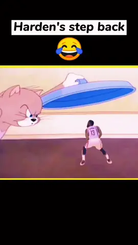 🔥James Harden 🤣The funniest step back🙌😂#basketball #ballislife #NBA #funny #harden #tom #tomandjerry #animation #fyp #foryou