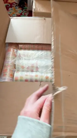 Unboxing new washi part 1! These will be included in the shop update on 4/9 ✨ #newarrivals #washi #washitape #unboxing #unboxingwashi #stickerstore