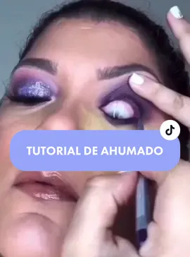 Tutorial de ahumado #makeup #makeuptutorial #mua ##makeupartist #trendy #latina #tiktok #tendencia #ahumado #smokey #smokeyeyes #glitter