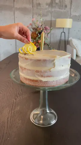 My best friend got me a beautiful cake stand. Here’s me putting it to use. 💚 #cakerecipe #lemoncake #fyp #baking