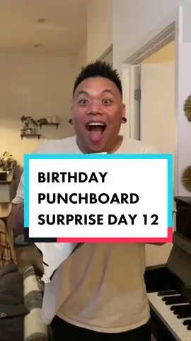 DAY 12/12 of @ajrafaelmusic  #birthdaypunchboard TUTORIAL COMING NEXT