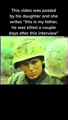Powerful interview with a soldier fighting in Vietnam #vietnam #war #fy #fyp #foryoupage