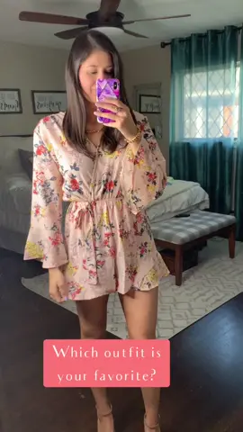 Which one is your favorite? 1-4 #fashiontiktoks  #fashiontik #easteroutfit #TikTokFashion #springstyles #tryonhaul #weddingguestdress