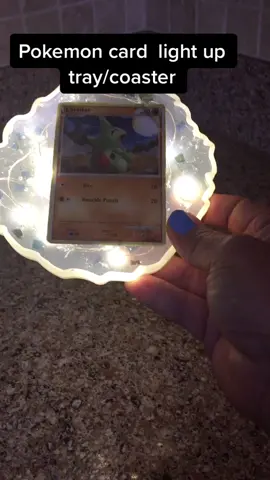 So awesome #resinmold #pokemoncards #pokemon #light #coaster #tray #happyhippiemelissa #SmallBusiness #art