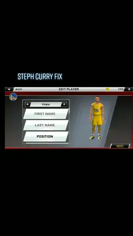 Steph Curry Signature fix 💯💪 #nba2k20 #pls #like #and #follow #fypシ