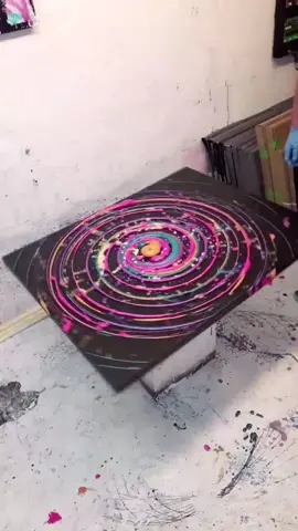 #tiktokart #fyp #actionpainting #trippyart