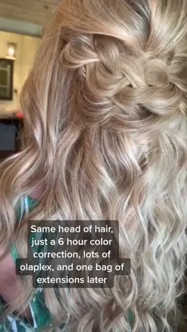 When one of my brides had a color emergency I couldn’t let her walk down the isle without looking her best. #hairtransformation  #colorcorrection
