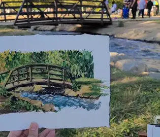 color study! #pleinairpainting  #gouche #watercolorpainting  #artstudy  #laart  #visdev  #pleinair  #handpainted  #colorstudy  #arte  #artoftiktok